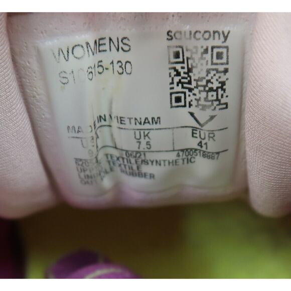Saucony Shoes Womens 9.5 Athletic Running Hurricane 23 Sport Training Comfort - Picture 12 of 14